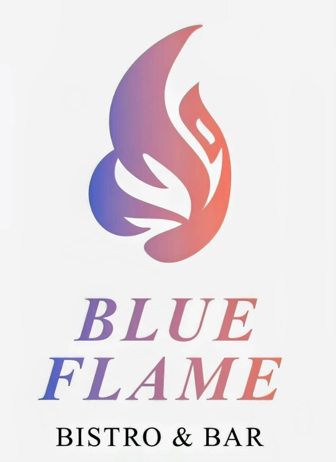 BISTRO & BAR BLUE FLAME ロゴ